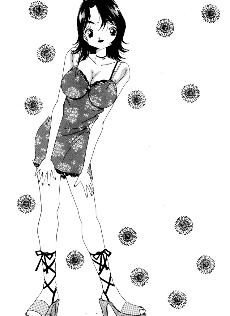 同人誌の表紙用に描いたA4サイズのイラスト &きまぐれショートCUTの原画! ＋生写真のオマケ付き！