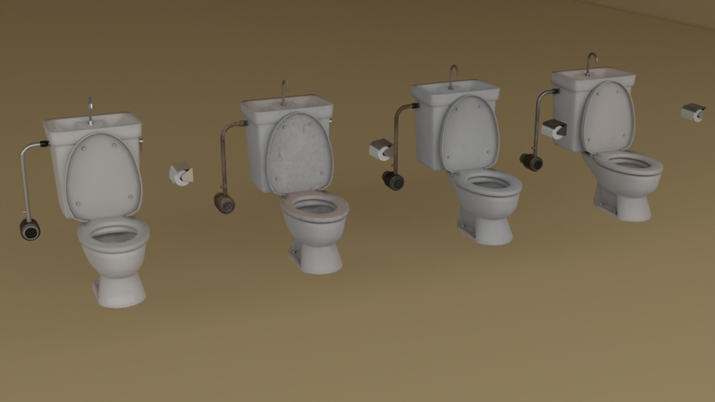 トイレアセット【・男子トイレ・女子トイレ・和式トイレ】