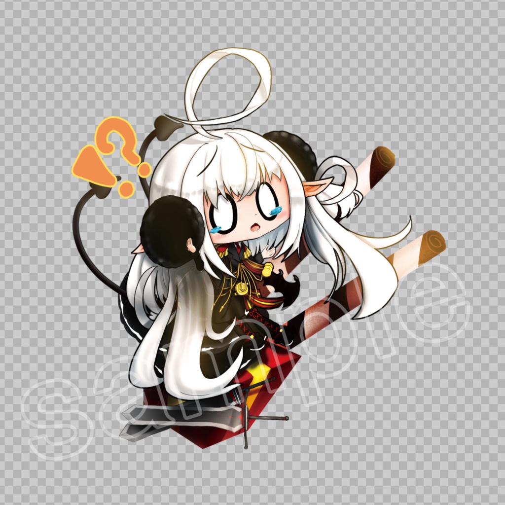 秋音SDキーホルダー『角が?!』