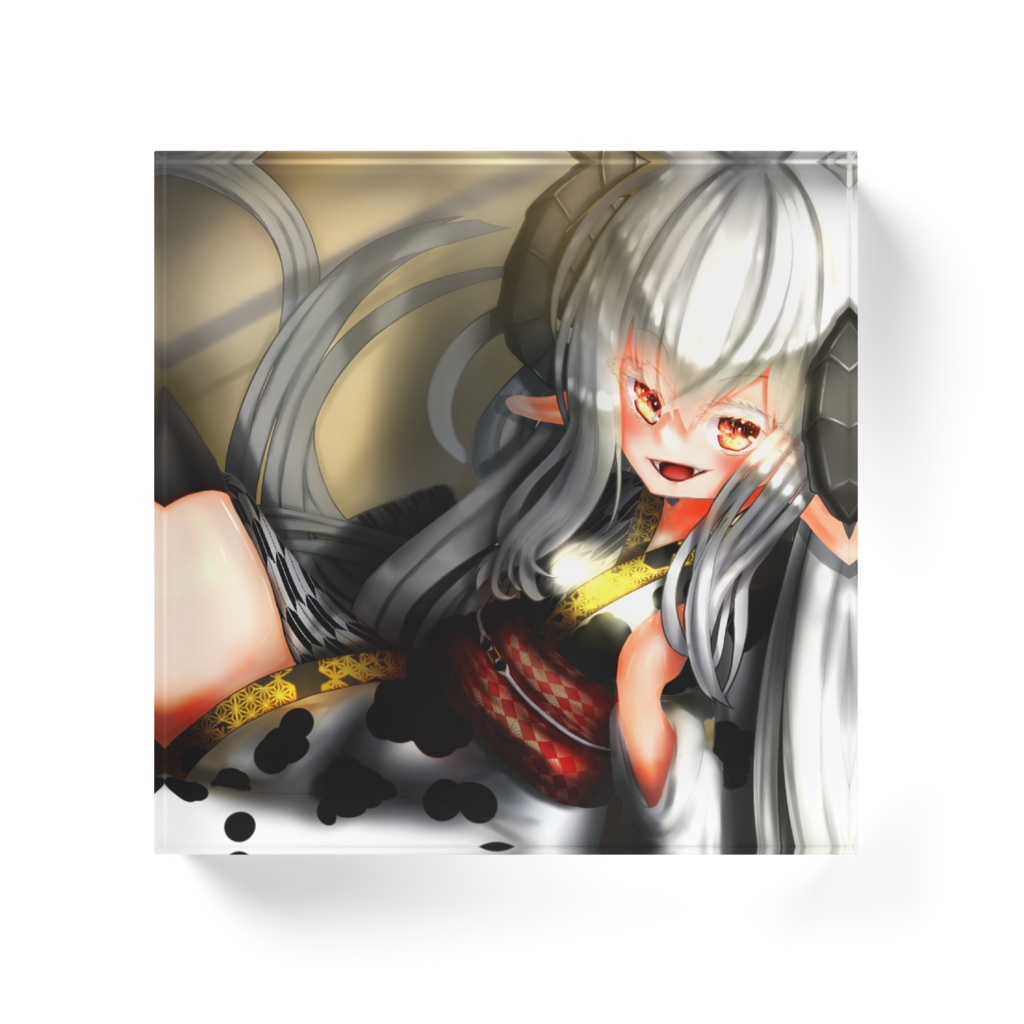 丑年正月秋音 アクリルブロック正方形