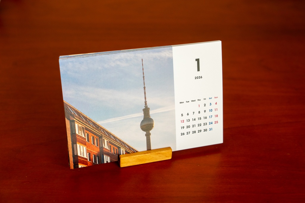 ドイツの四季卓上カレンダー2026
