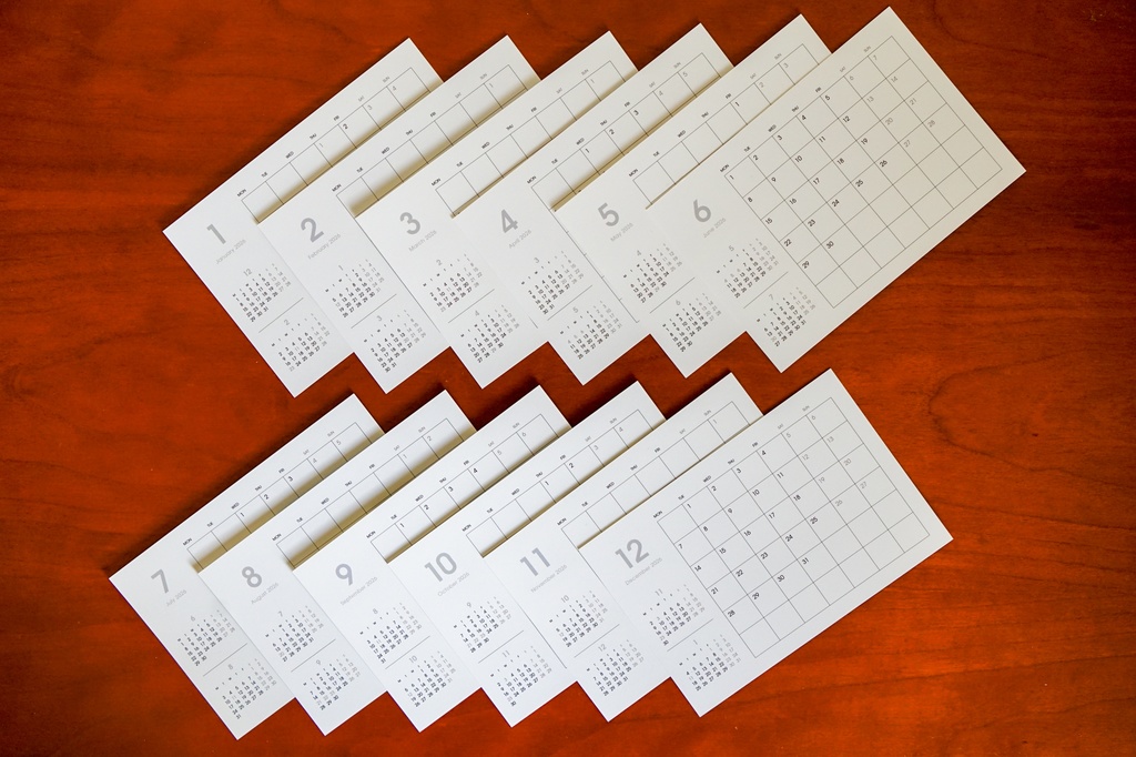 ドイツの四季卓上カレンダー2026