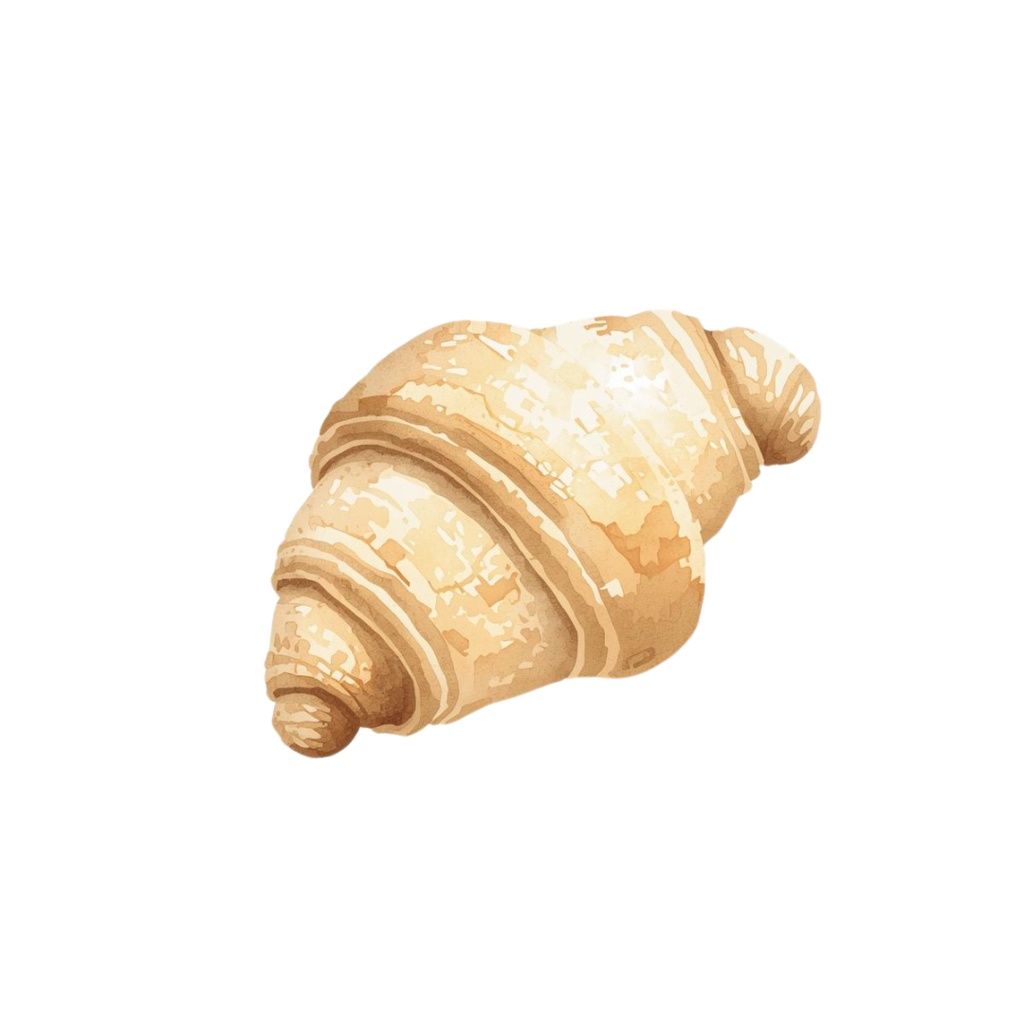 【淡色カフェシリーズ】水彩アンティーク風カフェ×女の子クリップアートセット(全9種)¦PNG背景透過