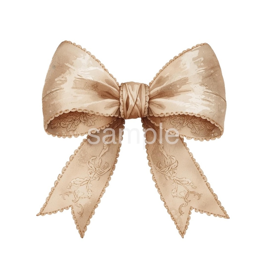 【淡色 クリスマスシリーズ】水彩アンティーク風クリスマス小物クリップアート(全10種)¦PNG背景透過