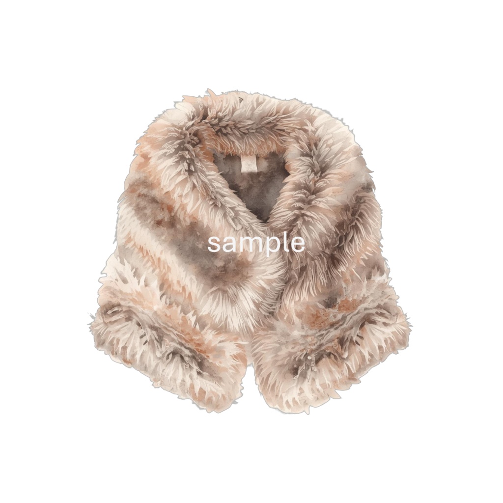 【冬のファッションアイテムシリーズ】水彩クリップアートセット(全10種)¦PNG背景透過