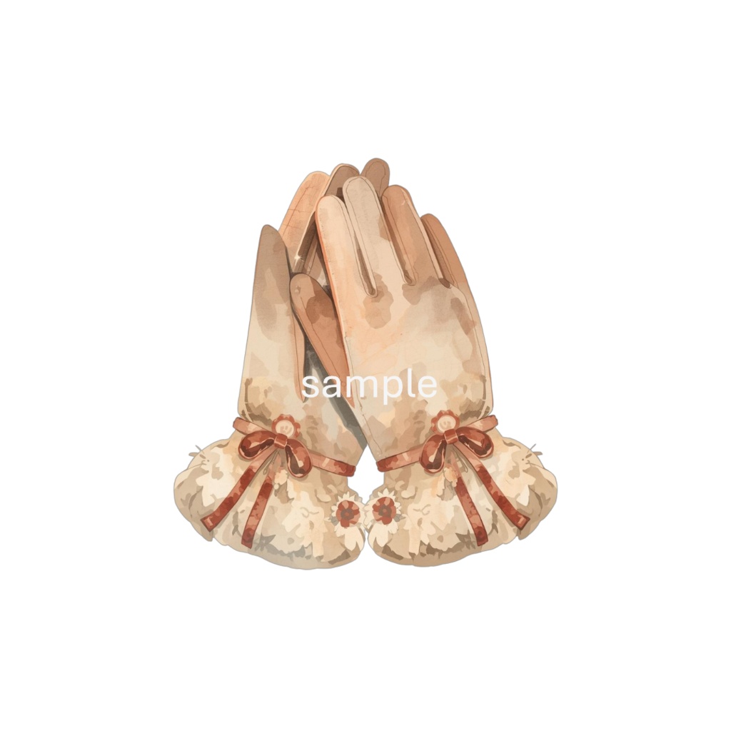 【冬のファッションアイテムシリーズ】水彩クリップアートセット(全10種)¦PNG背景透過