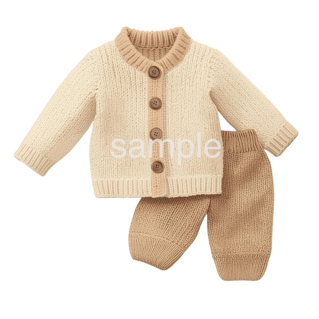 【冬のファッションアイテムシリーズ】ベビー服×テディベア(全11種)¦PNG背景透過