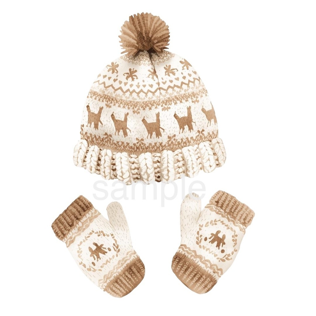 【冬のファッションアイテムシリーズ】ベビー服×テディベア(全11種)¦PNG背景透過