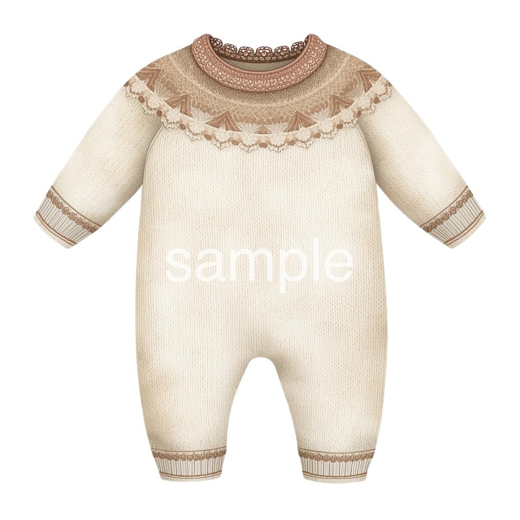 【冬のファッションアイテムシリーズ】ベビー服×テディベア(全11種)¦PNG背景透過