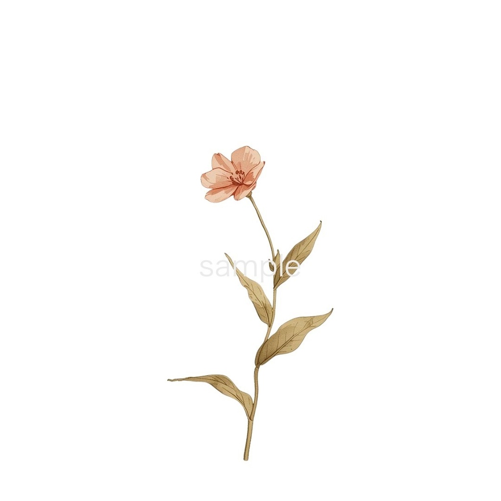 【Valentine Clipart Set】 淡色×水彩 バレンタイン素材20点|PNG背景透過