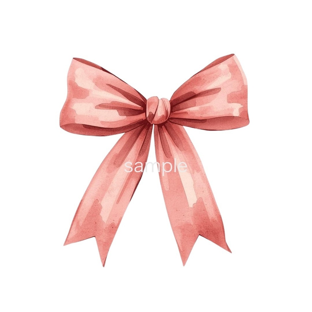 【Valentine Clipart Set】 淡色×水彩 バレンタイン素材20点|PNG背景透過