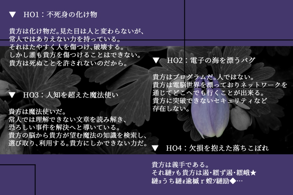 【CoC6版】道化師たちは眠れない SPLL:E108505