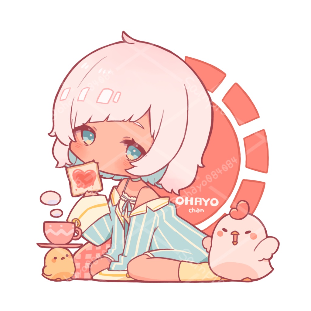 おはようちゃんステッカー