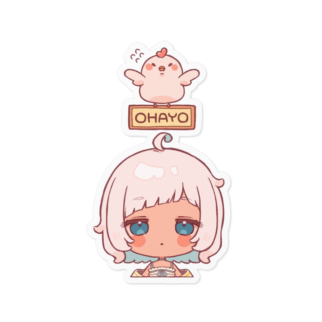 おはようちゃんステッカーその2