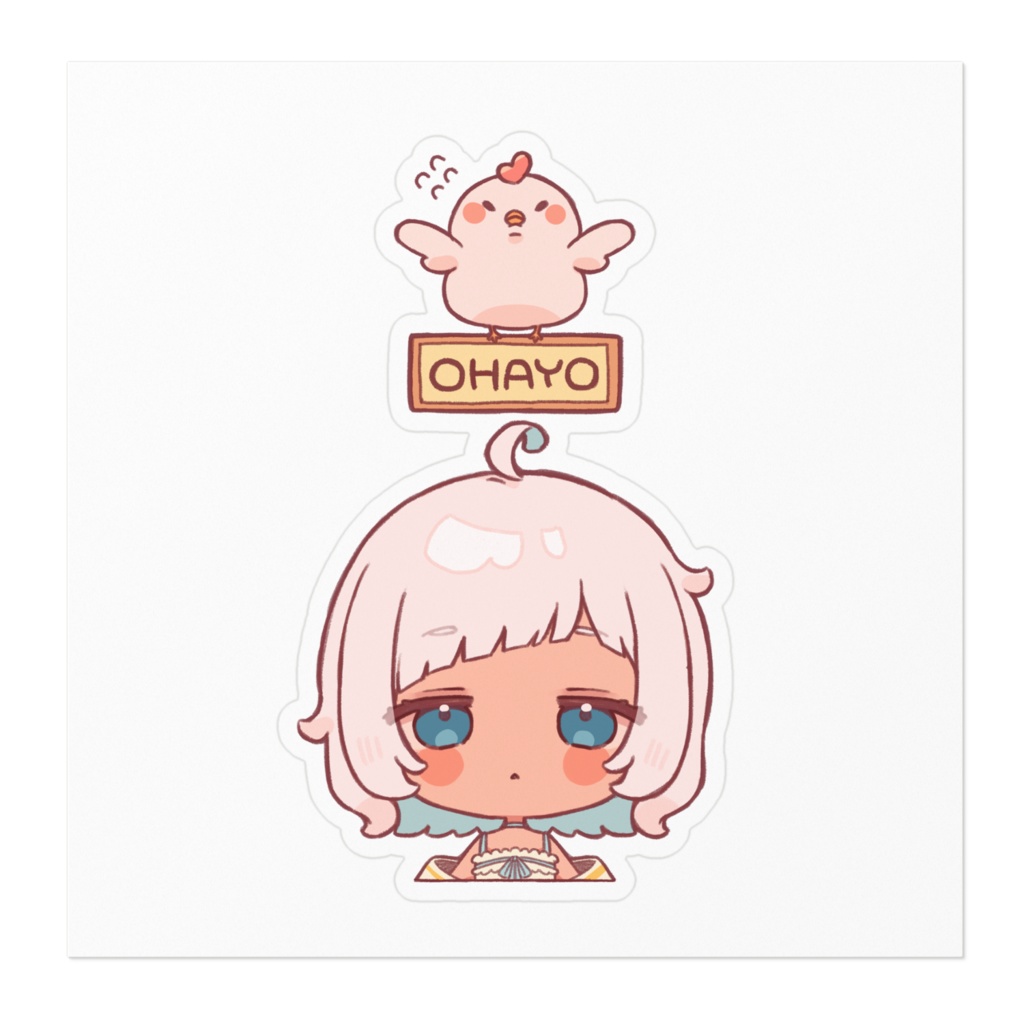 おはようちゃんステッカーその2