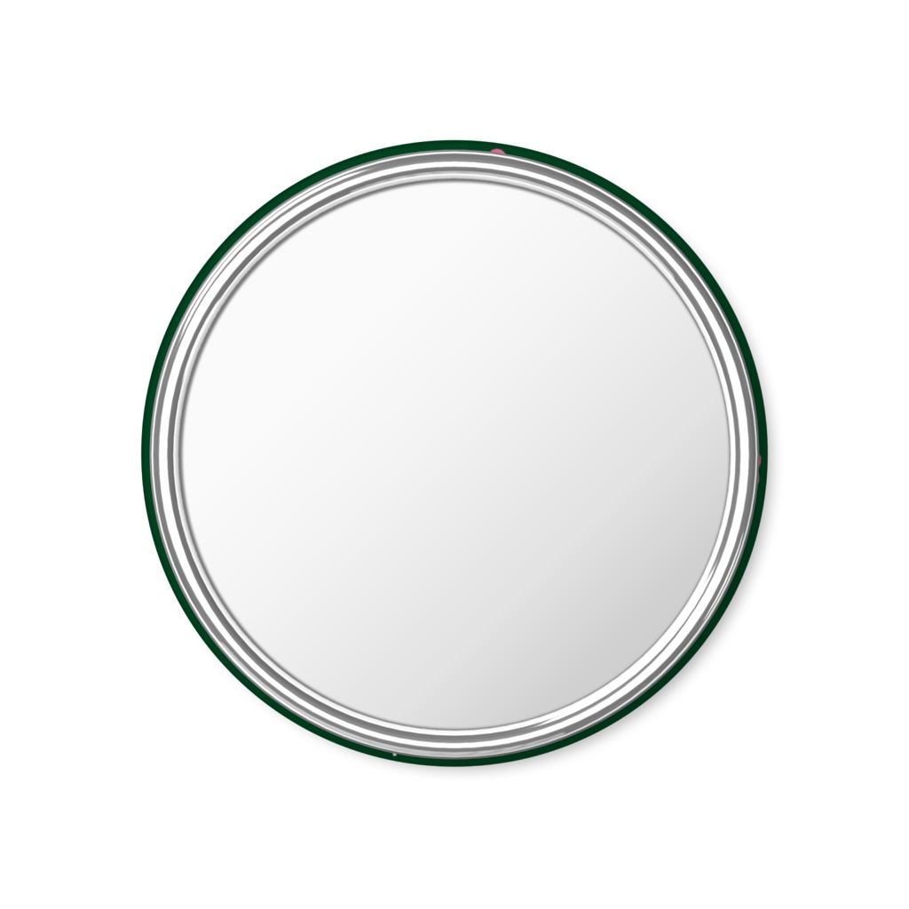 【喫茶スイートピー】ミラー グリーン総柄