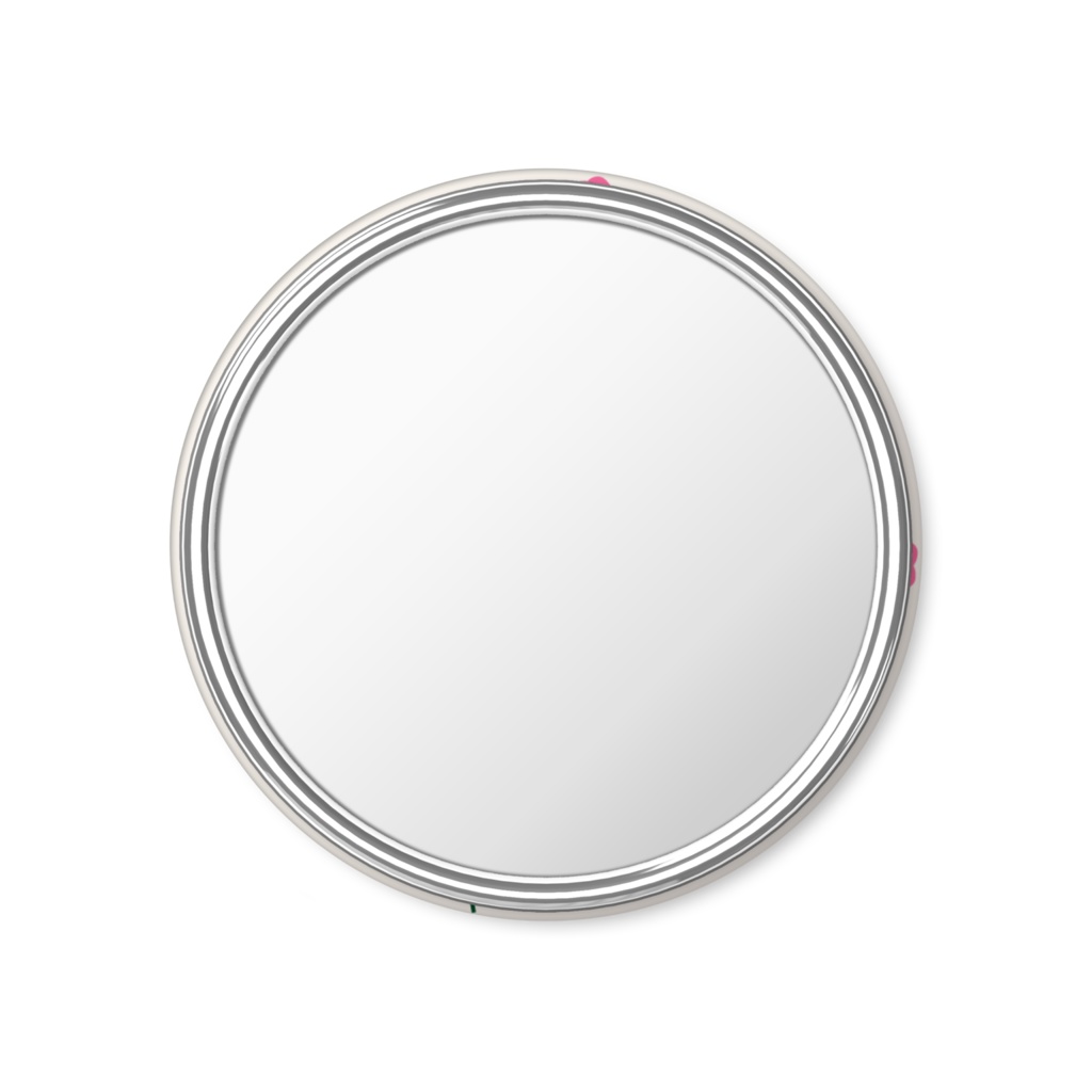 【喫茶スイートピー】ミラー ホワイト総柄