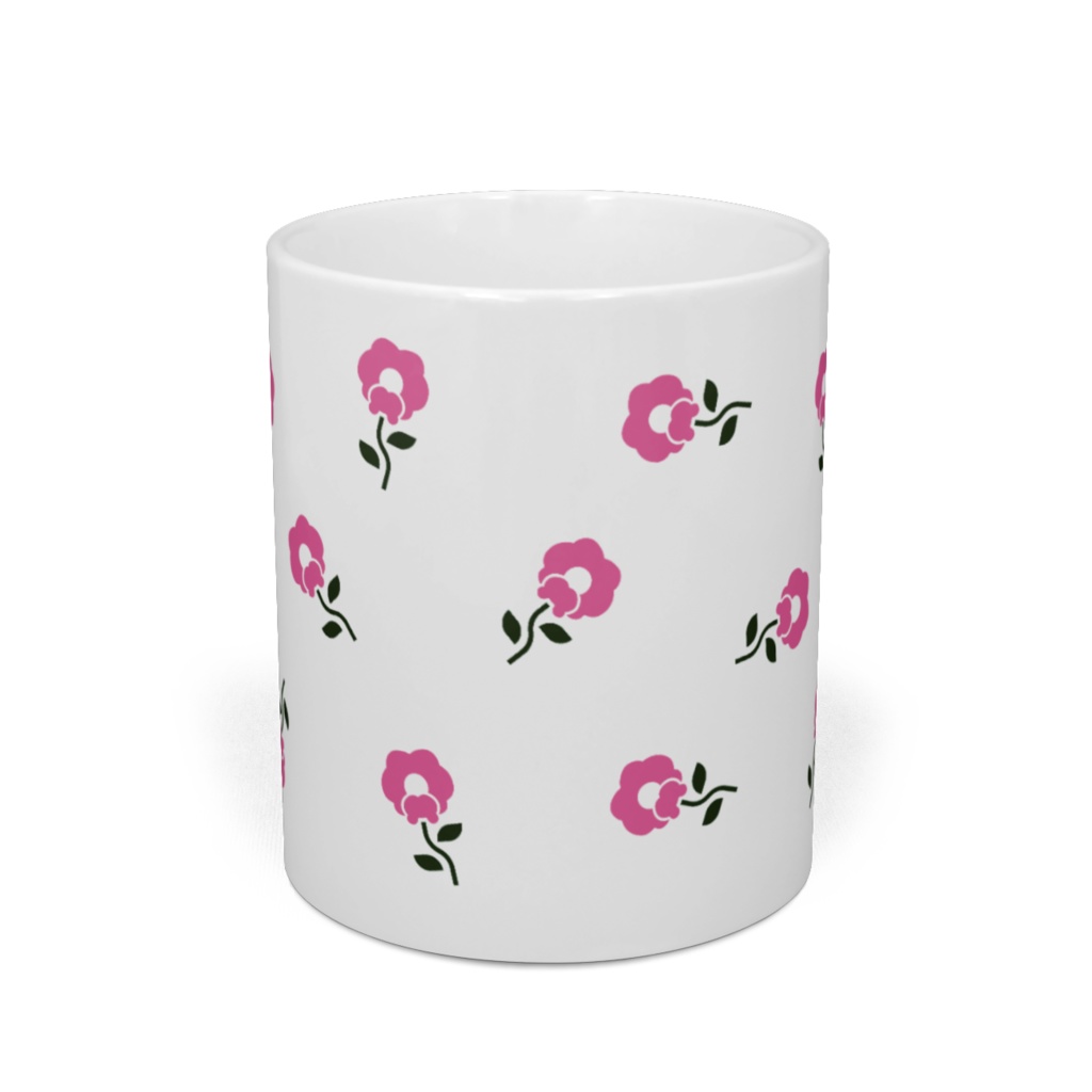 【喫茶スイートピー】マグカップ ホワイト総柄