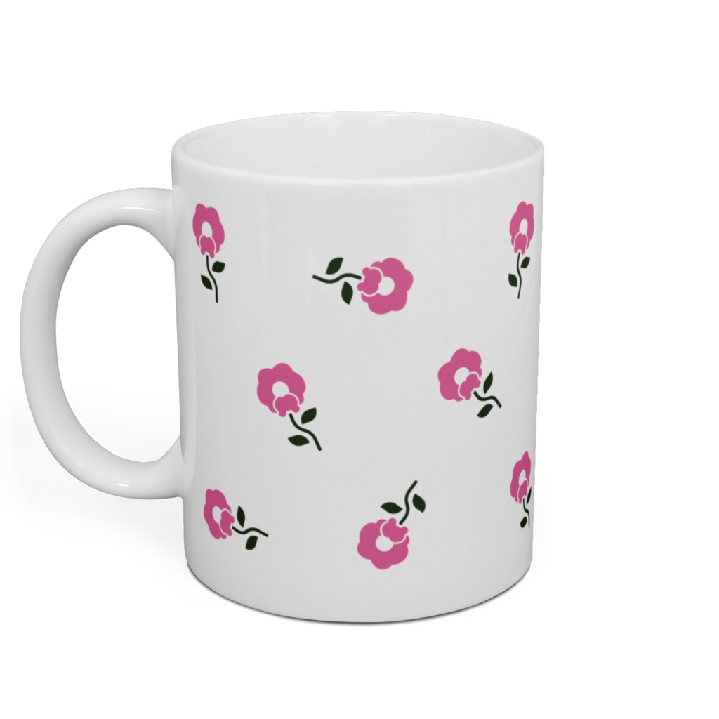 【喫茶スイートピー】マグカップ ホワイト総柄