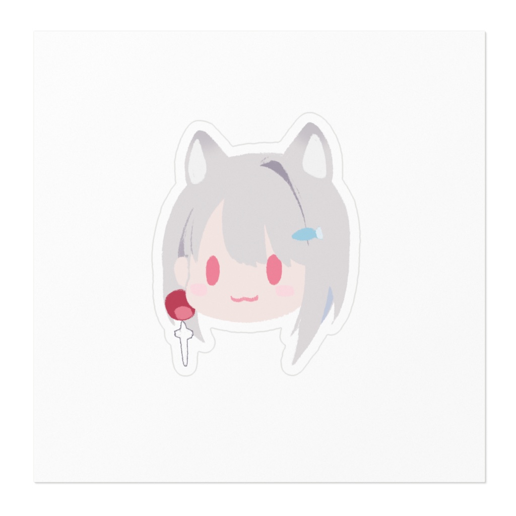 【Vtuber】朝霞アルフ ねこver.ステッカー