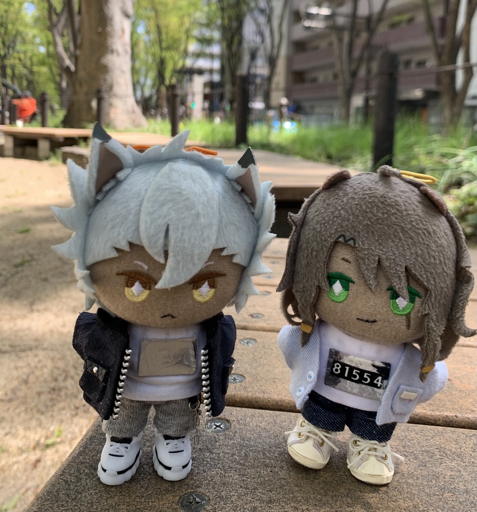 ブラック&ホワイトジャケットとnumber、ribbonTシャツ