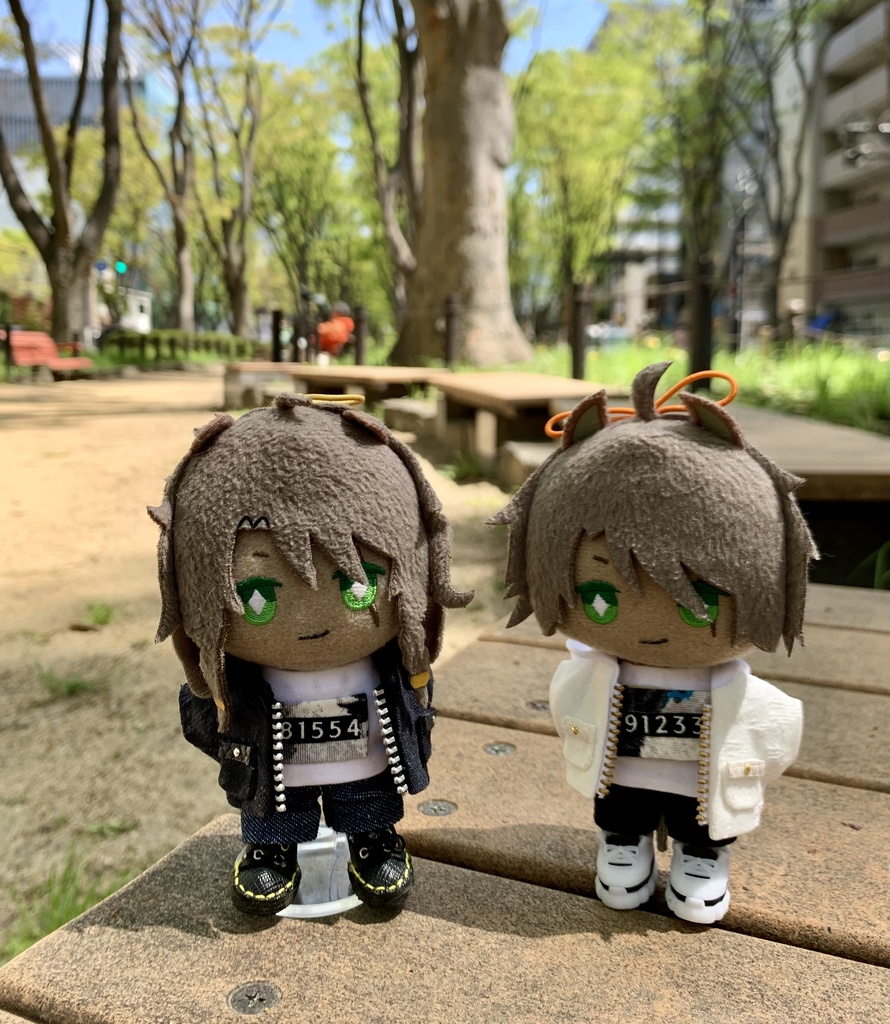 ブラック&ホワイトジャケットとnumber、ribbonTシャツ