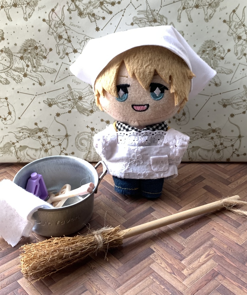 割烹着と三角巾