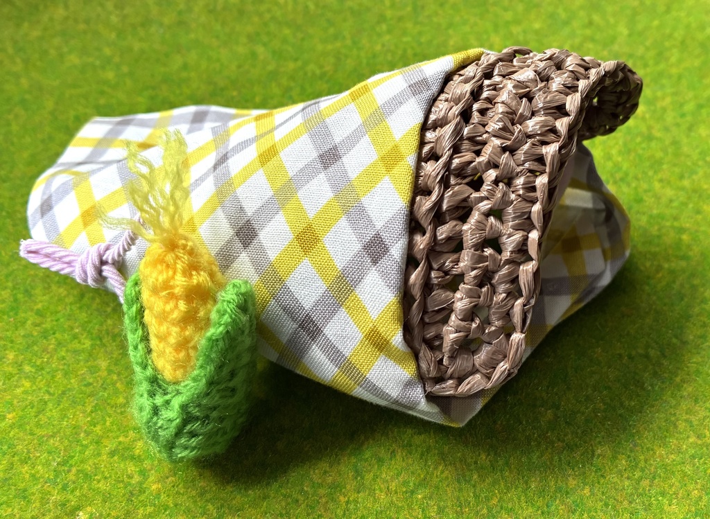 農作業帽子と背負えるとうもろこしセット