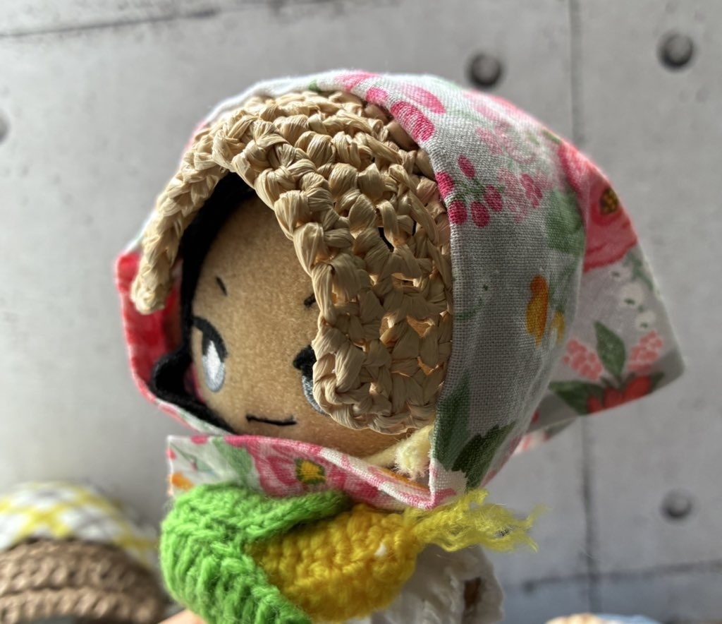 農作業帽子と背負えるとうもろこしセット