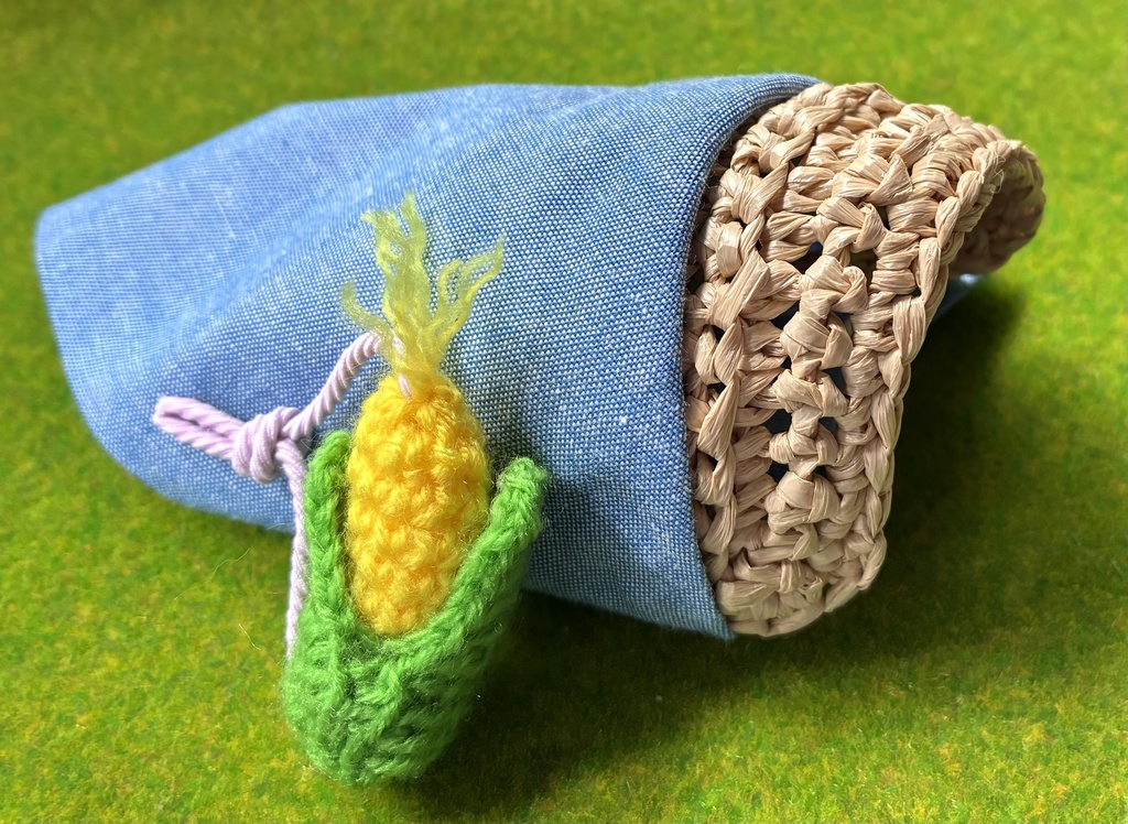 農作業帽子と背負えるとうもろこしセット