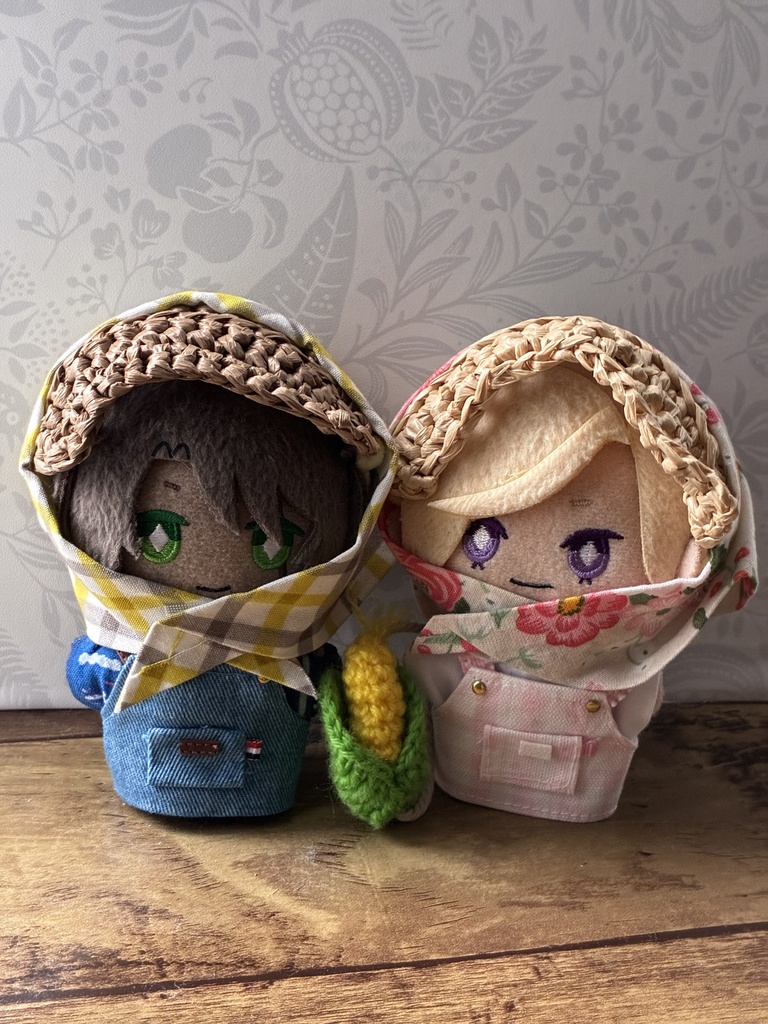 農作業帽子と背負えるとうもろこしセット