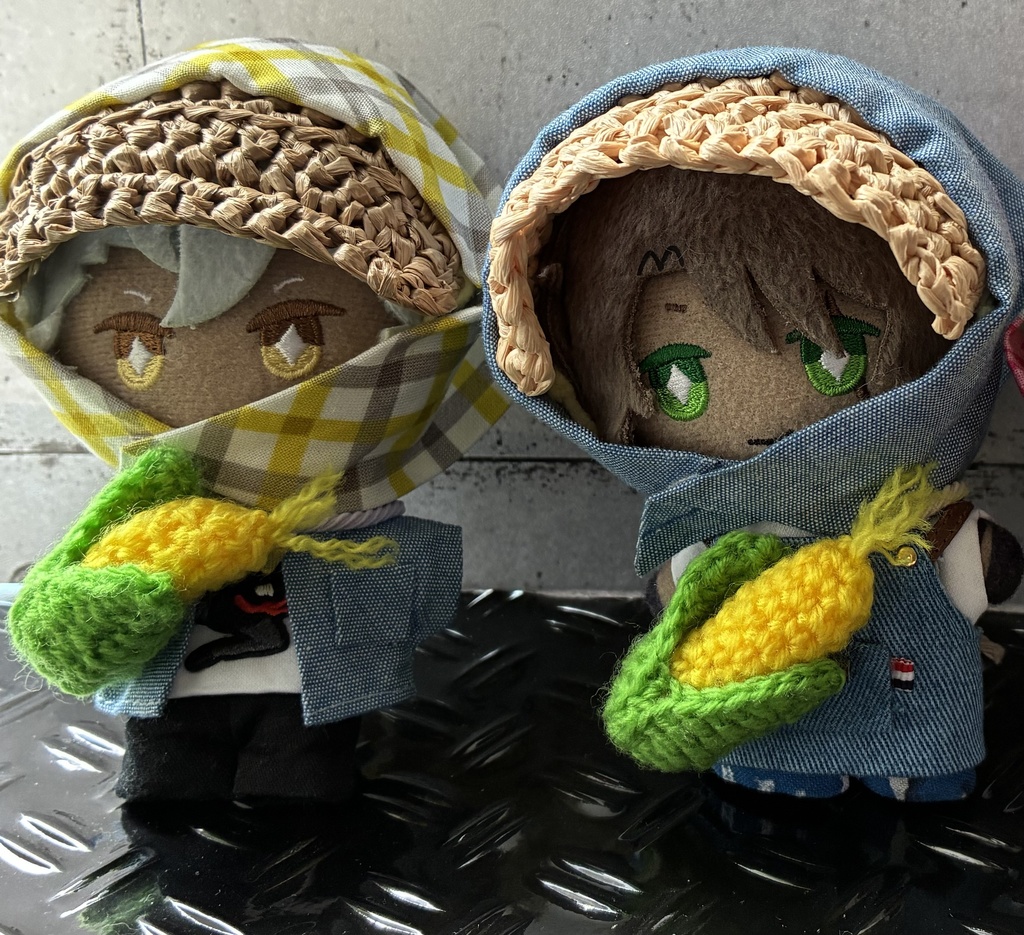 農作業帽子と背負えるとうもろこしセット