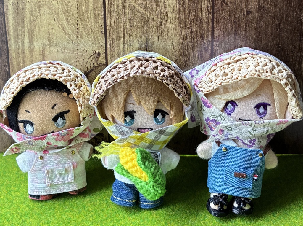 農作業帽子と背負えるとうもろこしセット