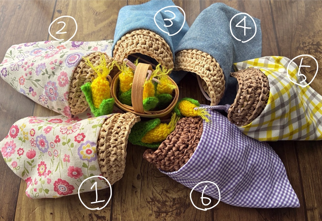 農作業帽子と背負えるとうもろこしセット