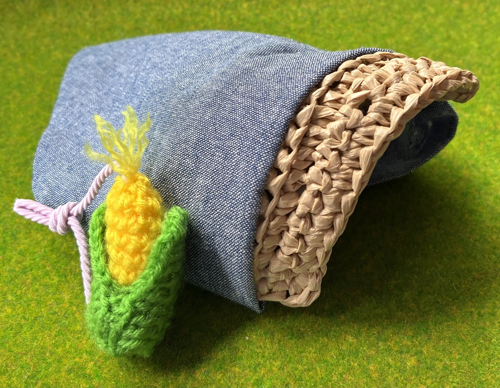 農作業帽子と背負えるとうもろこしセット