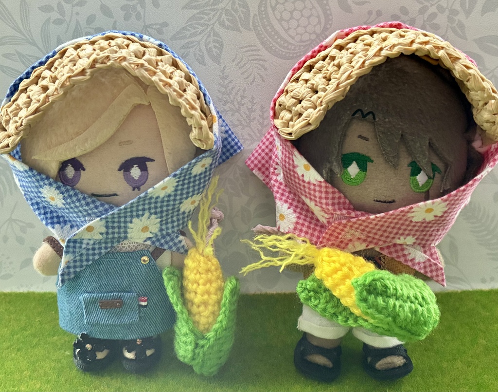 農作業帽子と背負えるとうもろこしセット