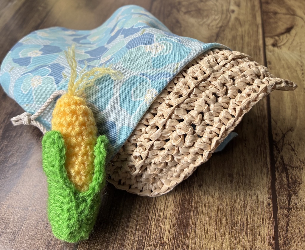 農作業帽子と背負えるとうもろこしセット🌽(15センチぬい用)