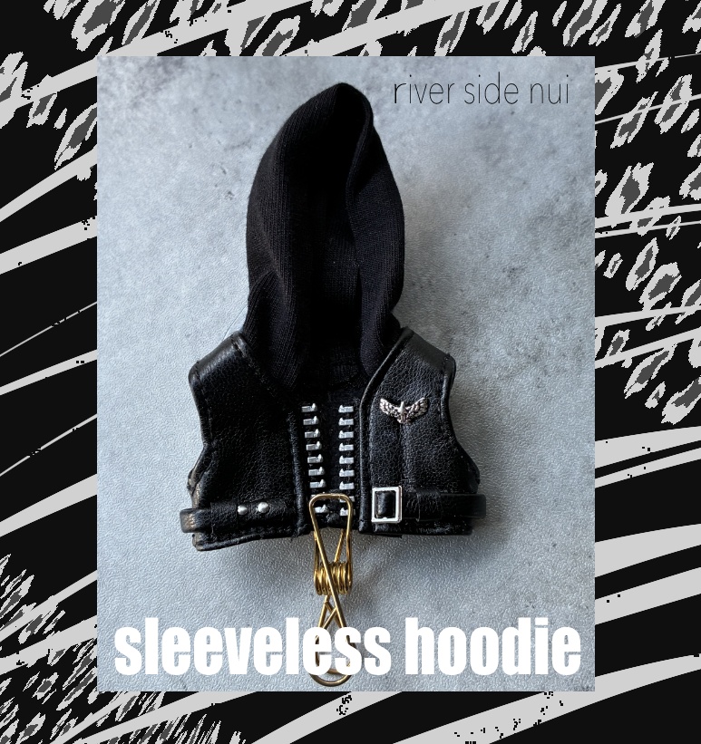 sleeveless hoodie　