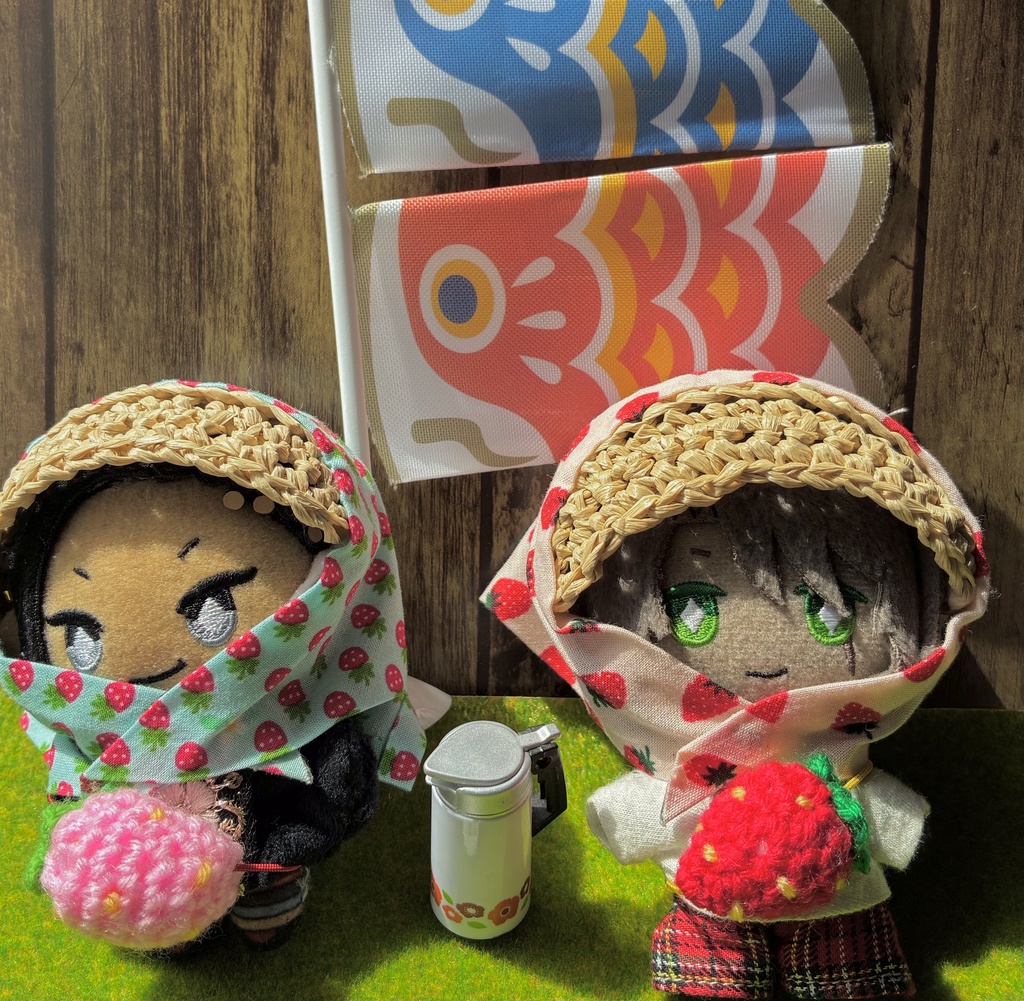 農作業帽子🍓と春いちごセット