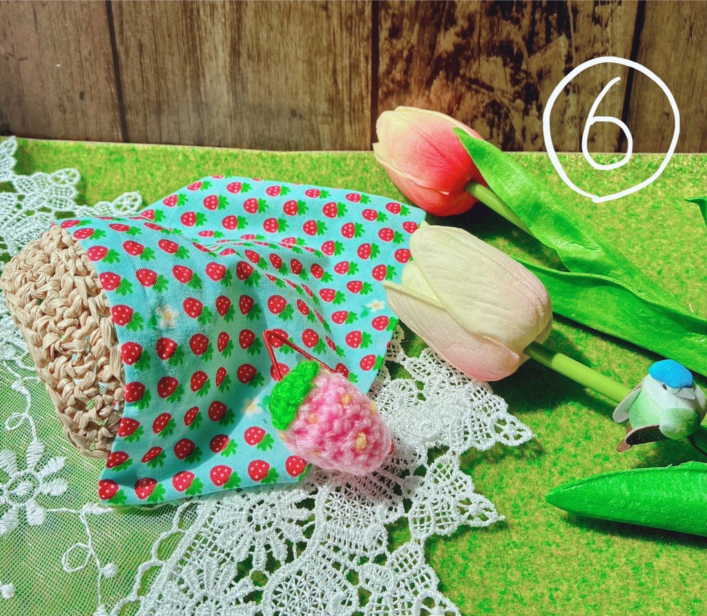 農作業帽子🍓と春いちごセット