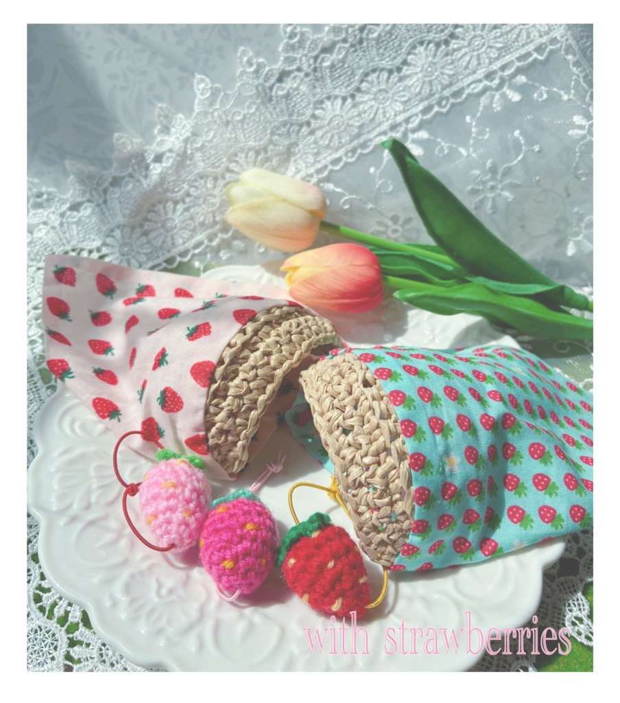 農作業帽子🍓と春いちごセット