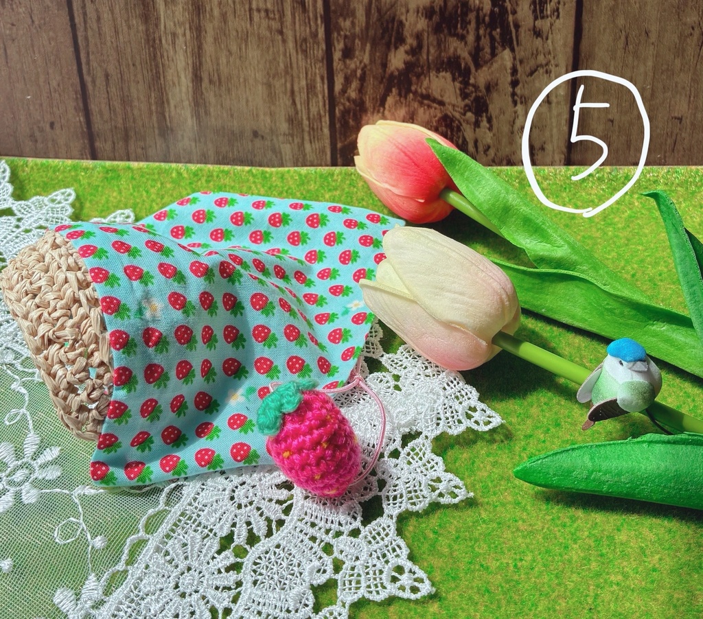 農作業帽子🍓と春いちごセット