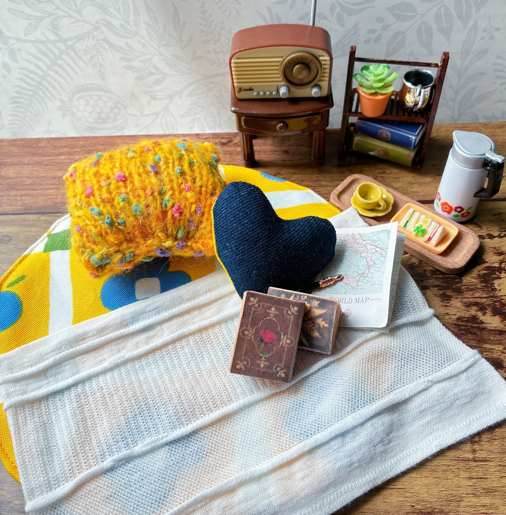 春のレトローフラワーラグセット