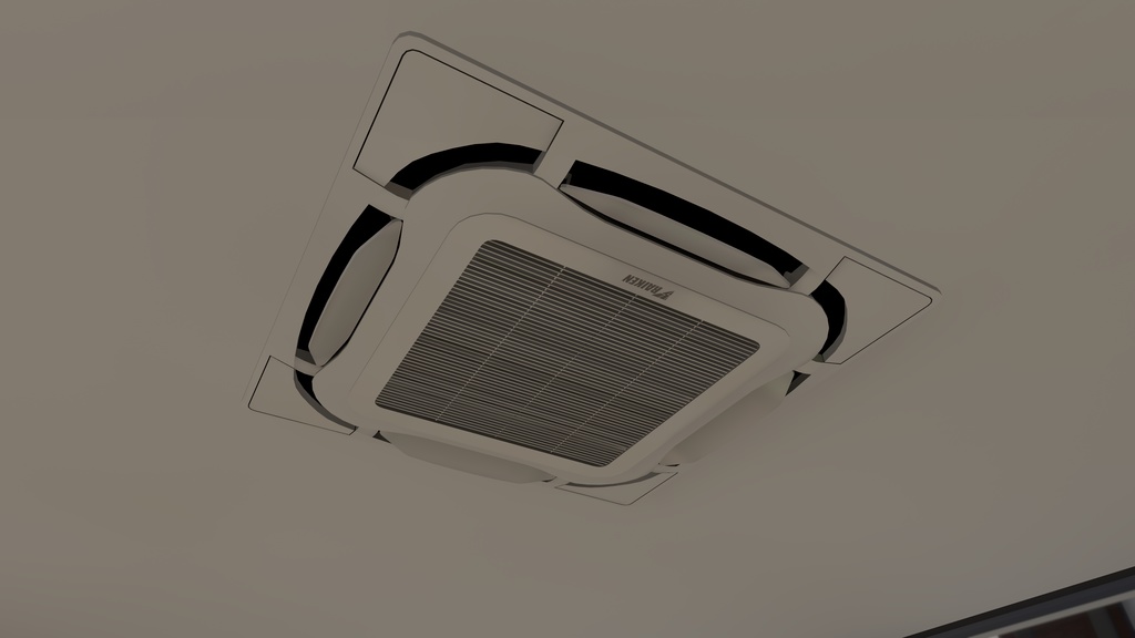 【VRChat向け】業務用エアコン3Dモデルセット