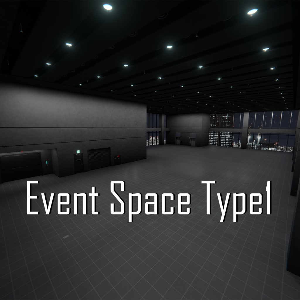【プレゼント企画&セール実施中!!】VRChat向け展示会場 Event Space Type1