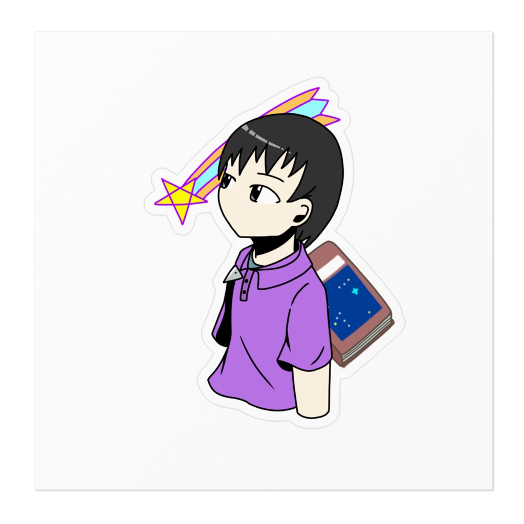 夏樹の世界ステッカー