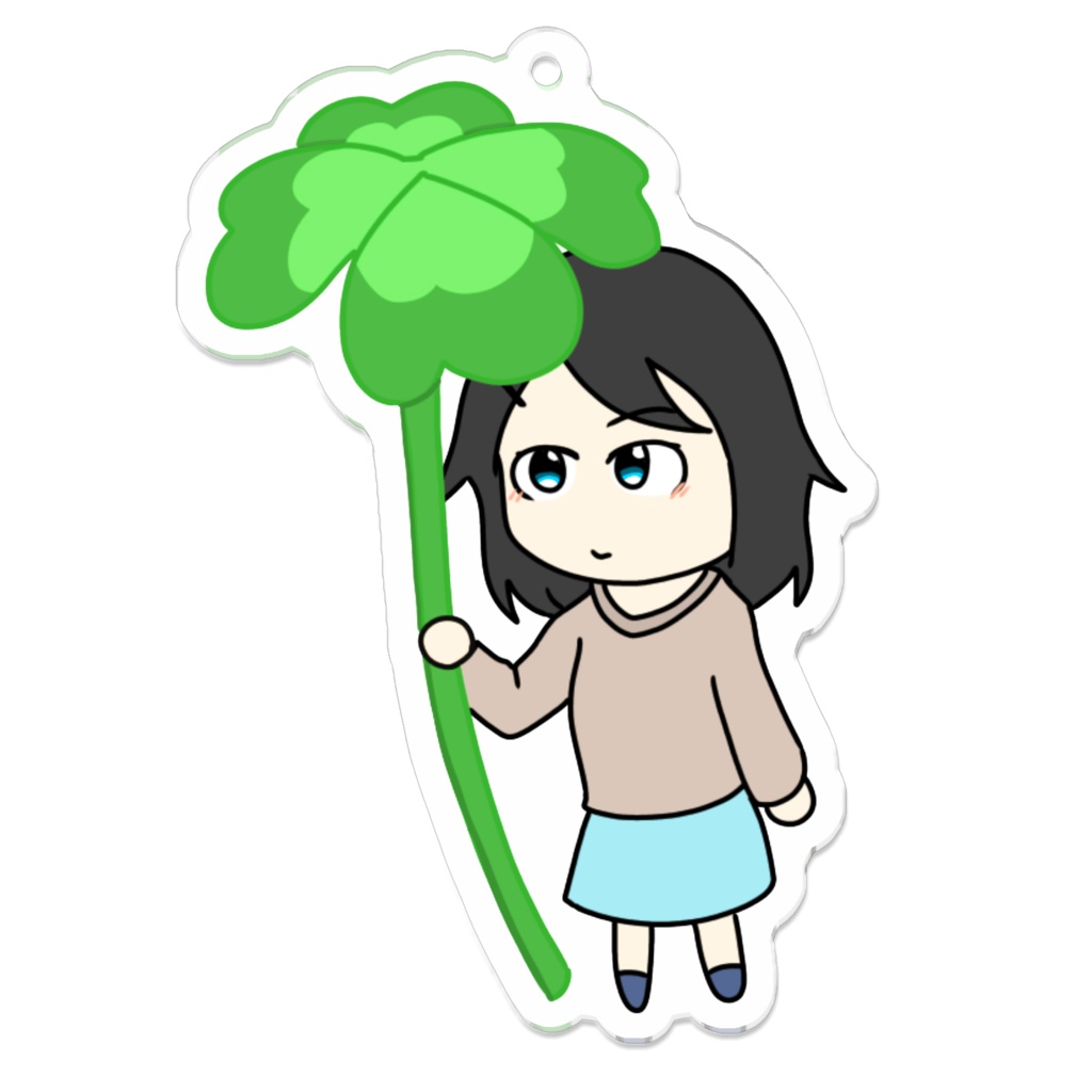 和菜の四ツ葉アクリルキーホルダー
