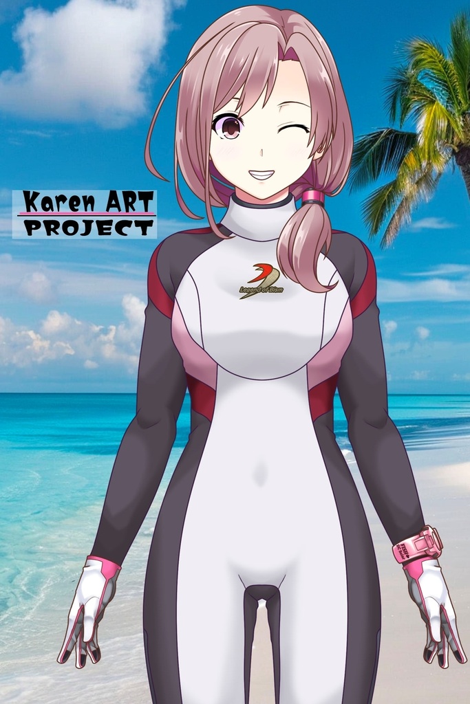 カレンちゃんとスキューバーダイビング(BISMウエットスーツ01)