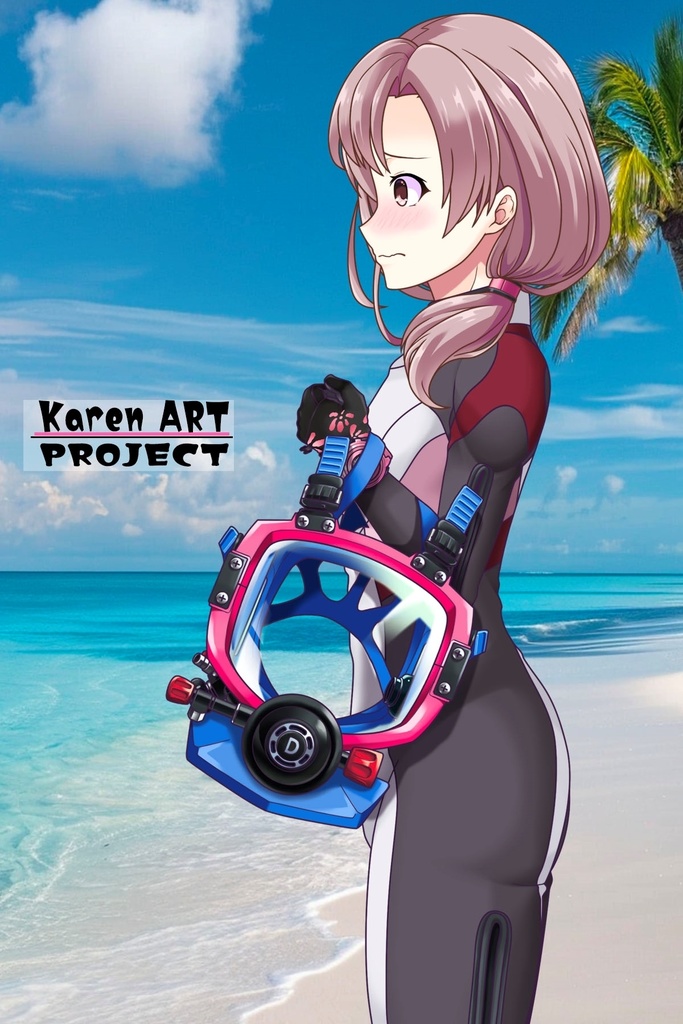 カレンちゃんとスキューバーダイビング(BISMウエットスーツ03)