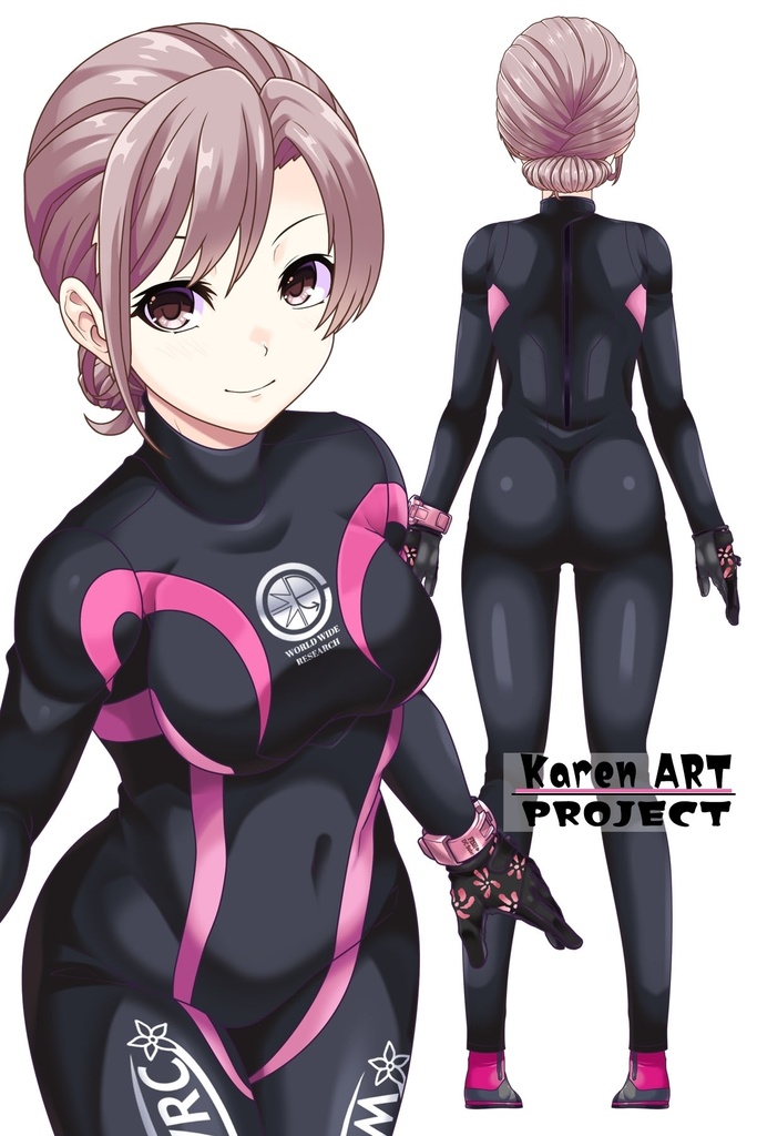 カレンちゃんとスキューバーダイビング(LAMAバブルヘルメット編・見下ろしアングル編)